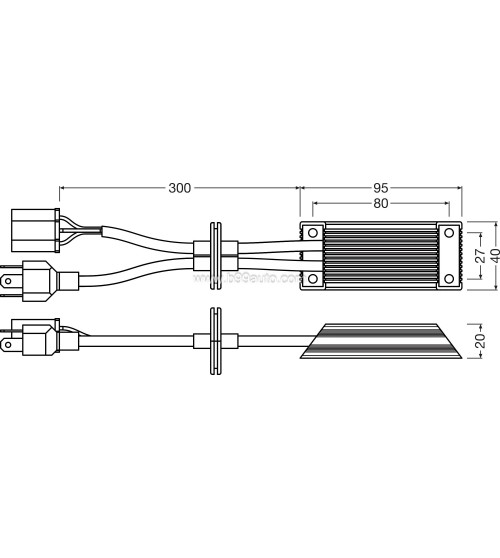 Osram H4/H19 LED canbus adapter LEDSC04-2HB